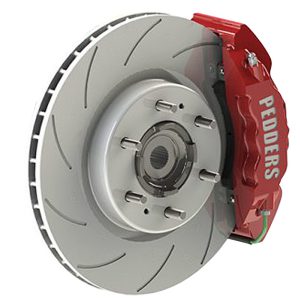 دیسک خنک شونده شیار دار پدرز - PEDDERS SLOTTED BRAKE ROTORS