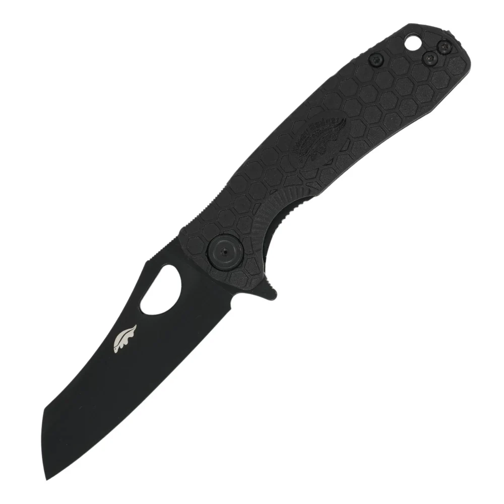 چاقو ضامن دار Honey Badger Wharncleaver NC کوچک مشکی - تصویر 3