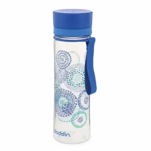 بطری آب علاالدین مدل Aveo آبی طرح دار Graphics 0.6L