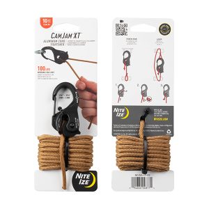 تسمه مهار نایتایز مدل کم جم با قفل آلومینیومی NITEZIE CAMJAM® XT™ ALUMINUM ROPE TIGHTENER