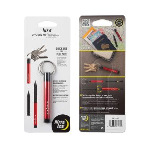 جاکلیدی خودکار دار نایتایز قرمز مدل اینکا Nite Ize Inka® Key Chain Pen - Red