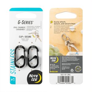 جاکلیدی دو حلقه ای نایتایز جی-سیریز  #1 G-SERIES DUAL CHAMBER CARABINER