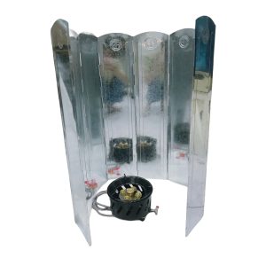 بادگیر شعله تاشو به همراه کیف حمل Camping Stove Windshield Folding Windscreen With Bag