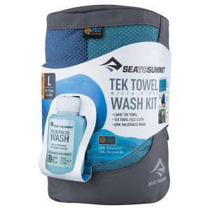 کیت حوله و مایع شستشوی سی تو سامیت مدل تک SEATOSUMMIT Tek Towel Wash Kit